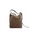 Torba Shill Skóra Naturalna Zamszowa Taupe