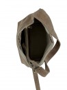 Torba Shill Skóra Naturalna Zamszowa Taupe