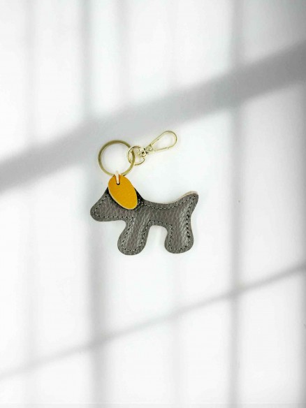 Brelok Skóra Naturalna Piesek