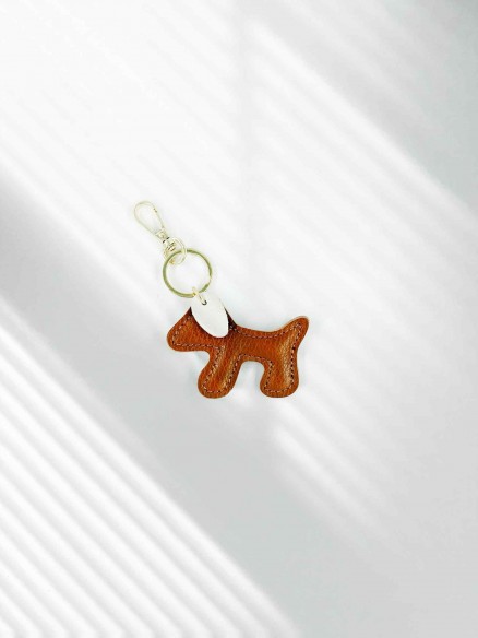 Brelok Skóra Naturalna Piesek